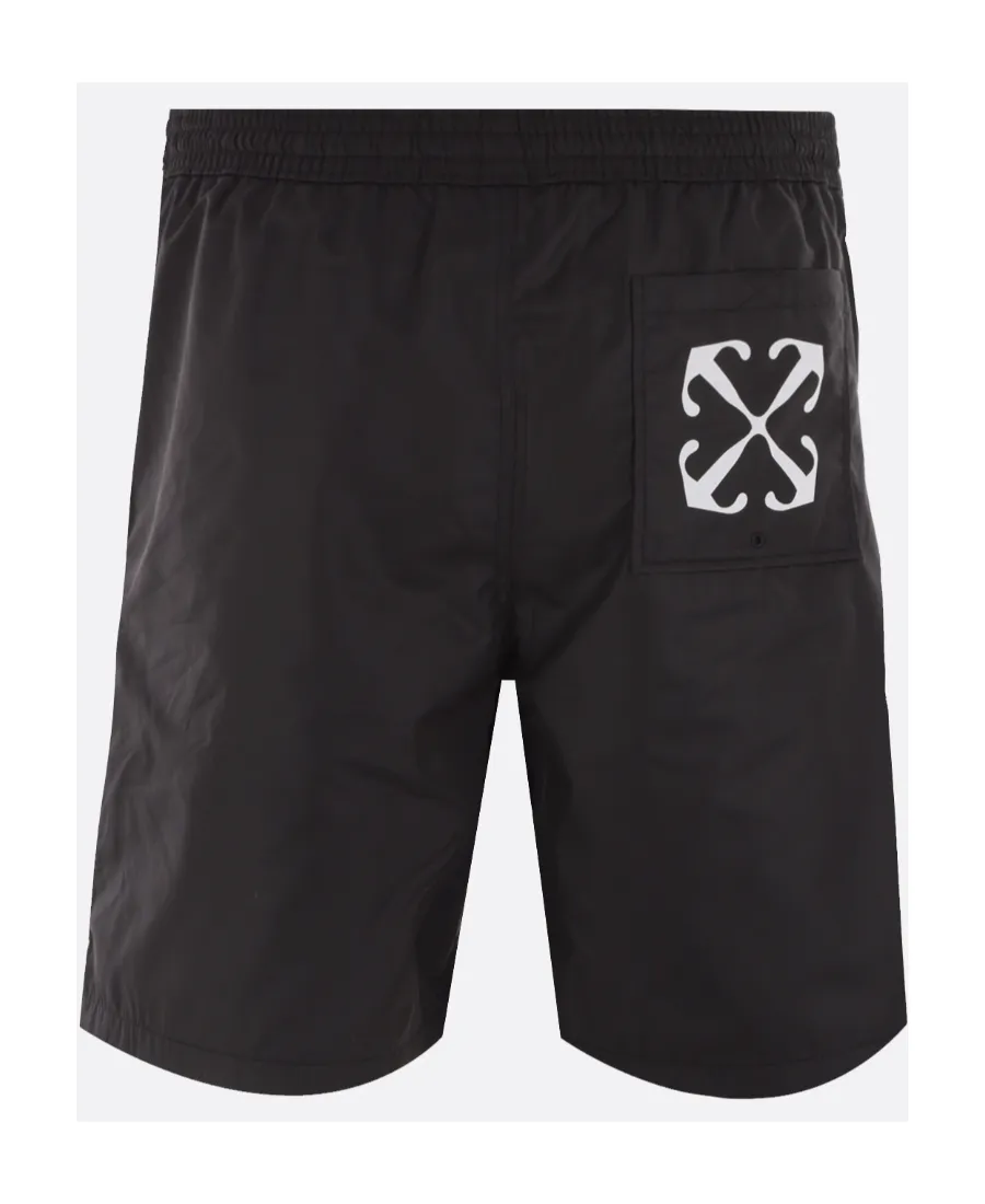 Off-White Arr Surfer Logo Printed Swimming Shorts