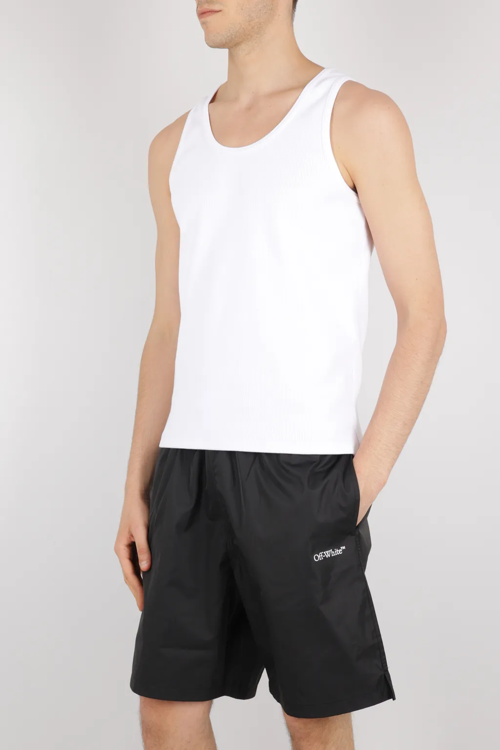 Off-White Arr Surfer Logo Printed Swimming Shorts