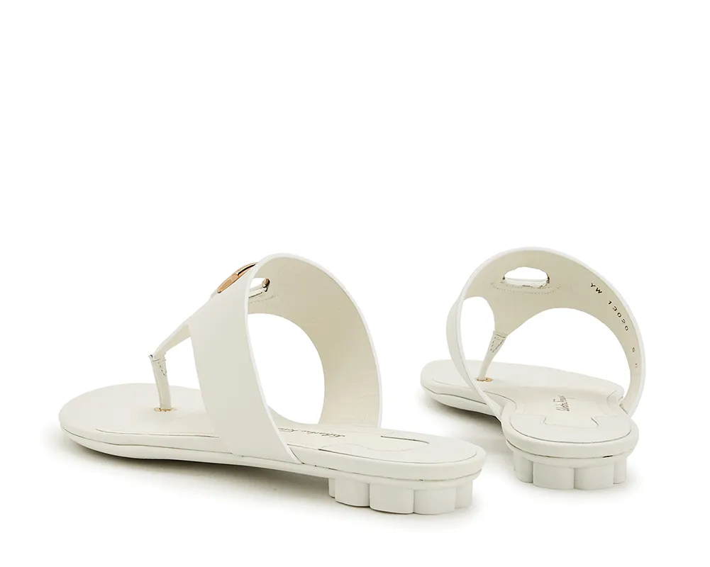 Logo Leather Sandals