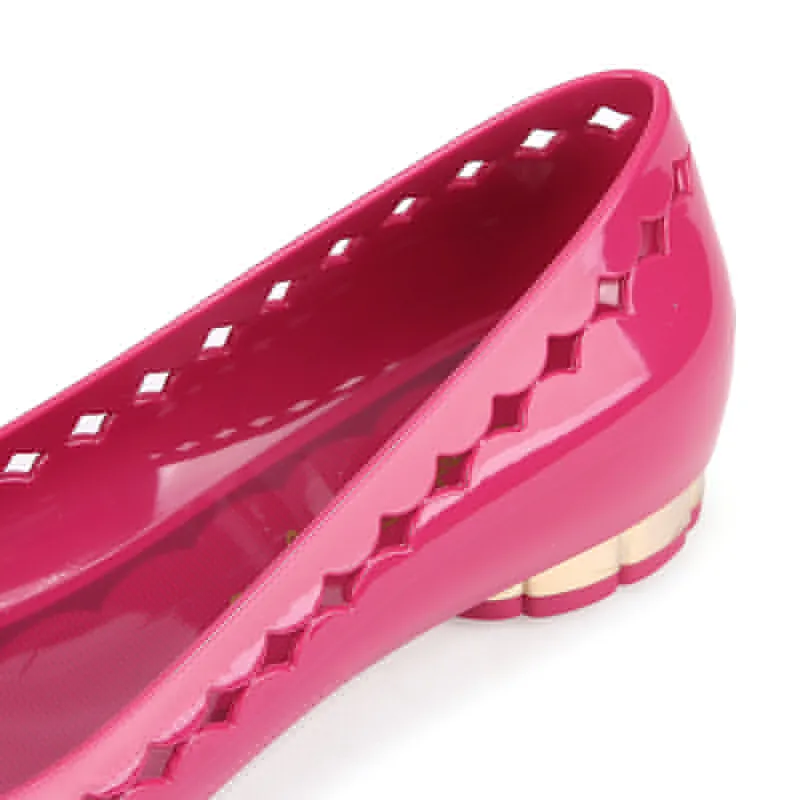 Jelly Series Bow-Decorated Flat Shoes