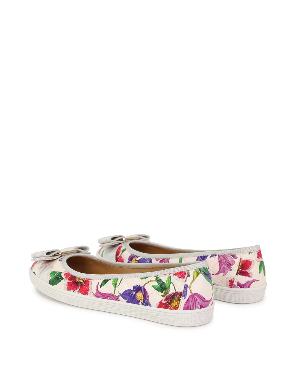 Printed Bow Ballet Shoes