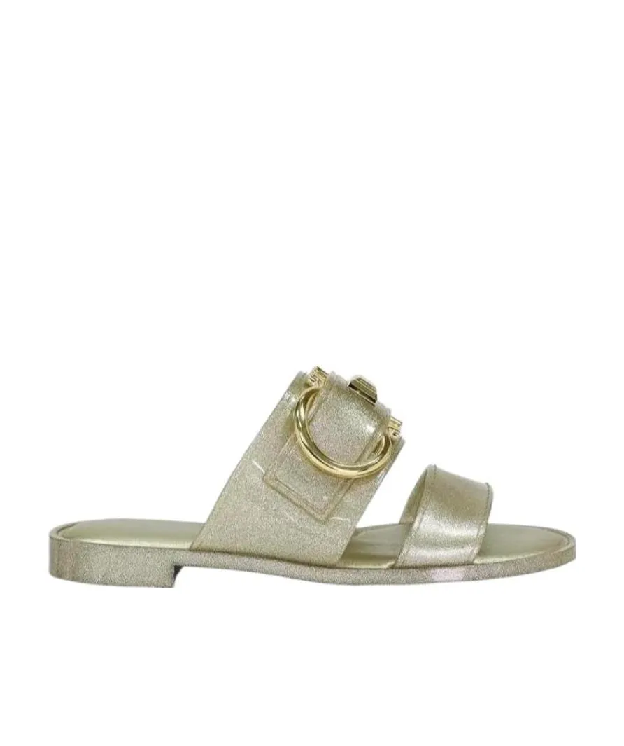 Logo Buckle Flip-Flops