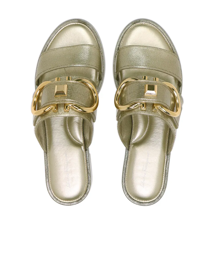 Logo Buckle Flip-Flops