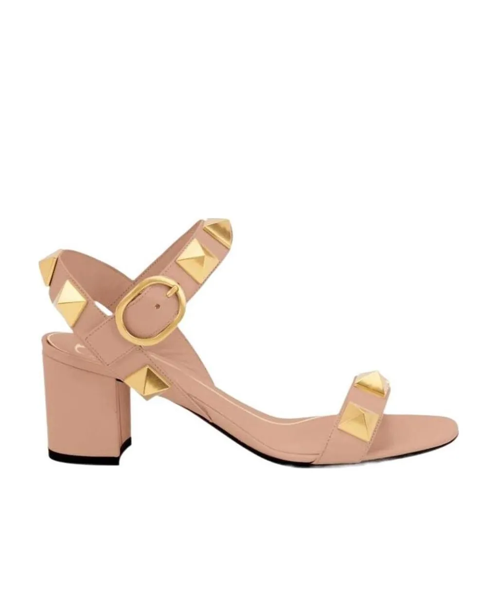 Roman Stud Calfskin Sandal 60 Mm