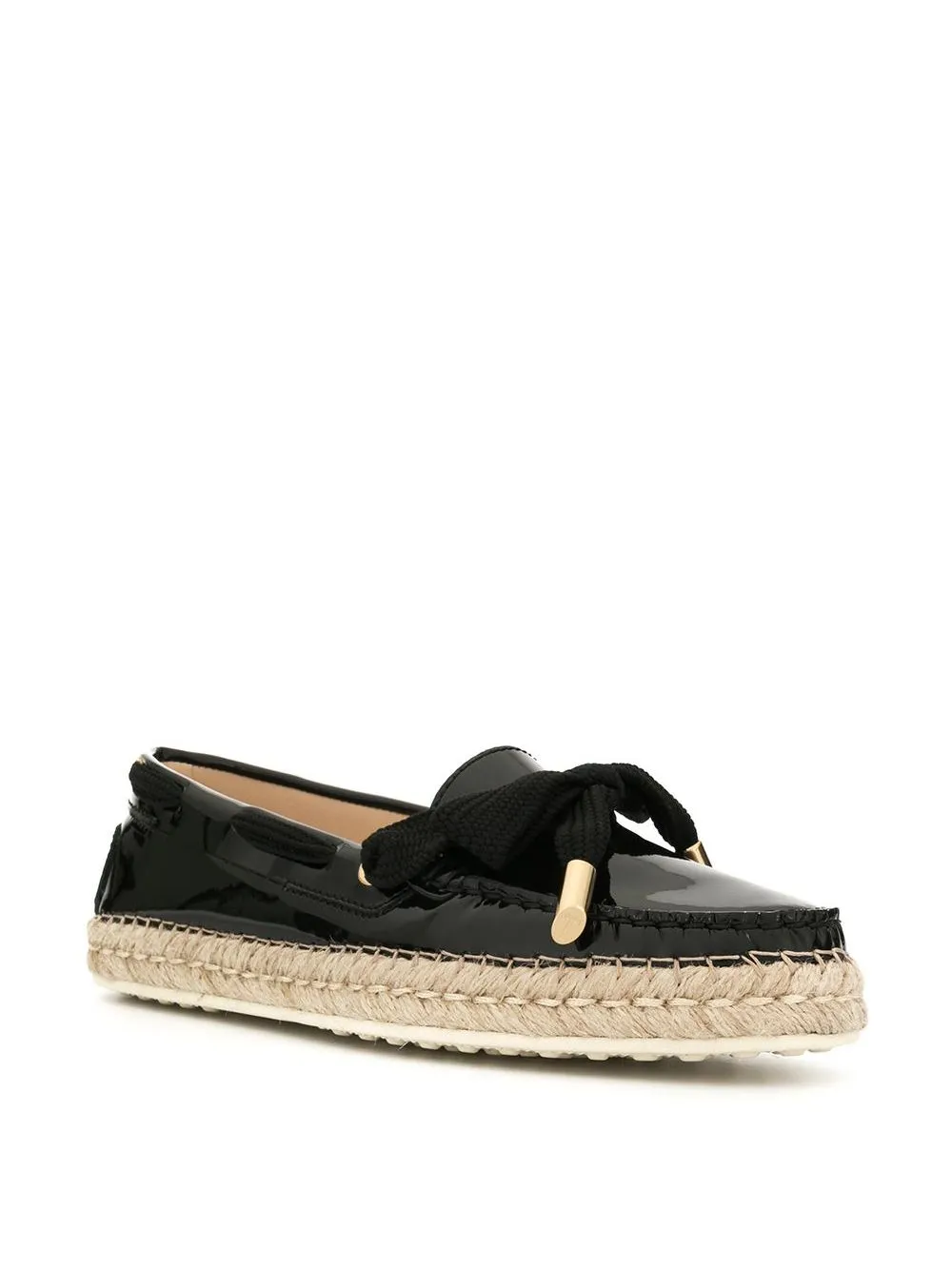 Gommino Knitted Strap Straw Shoes