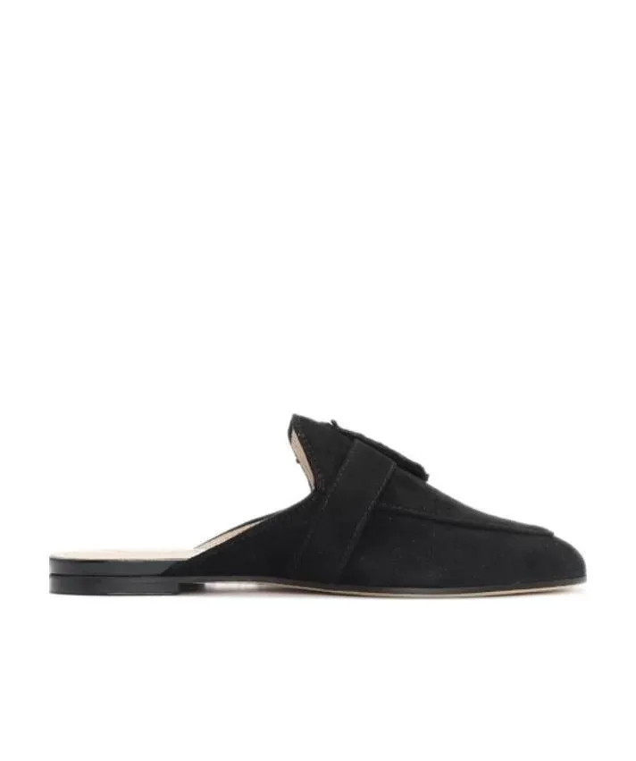 Fringed Buckle-Less Muller Shoes