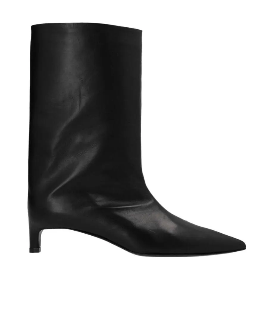 Jil Sander Pointed-Toe High Ankle Boots