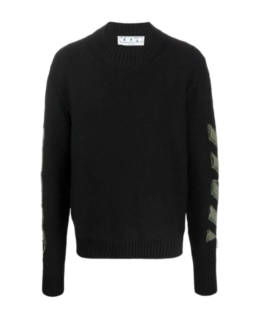 Arrows Motif Knitted Jumper