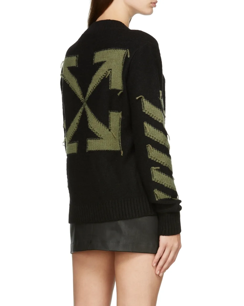 Arrows Motif Knitted Jumper