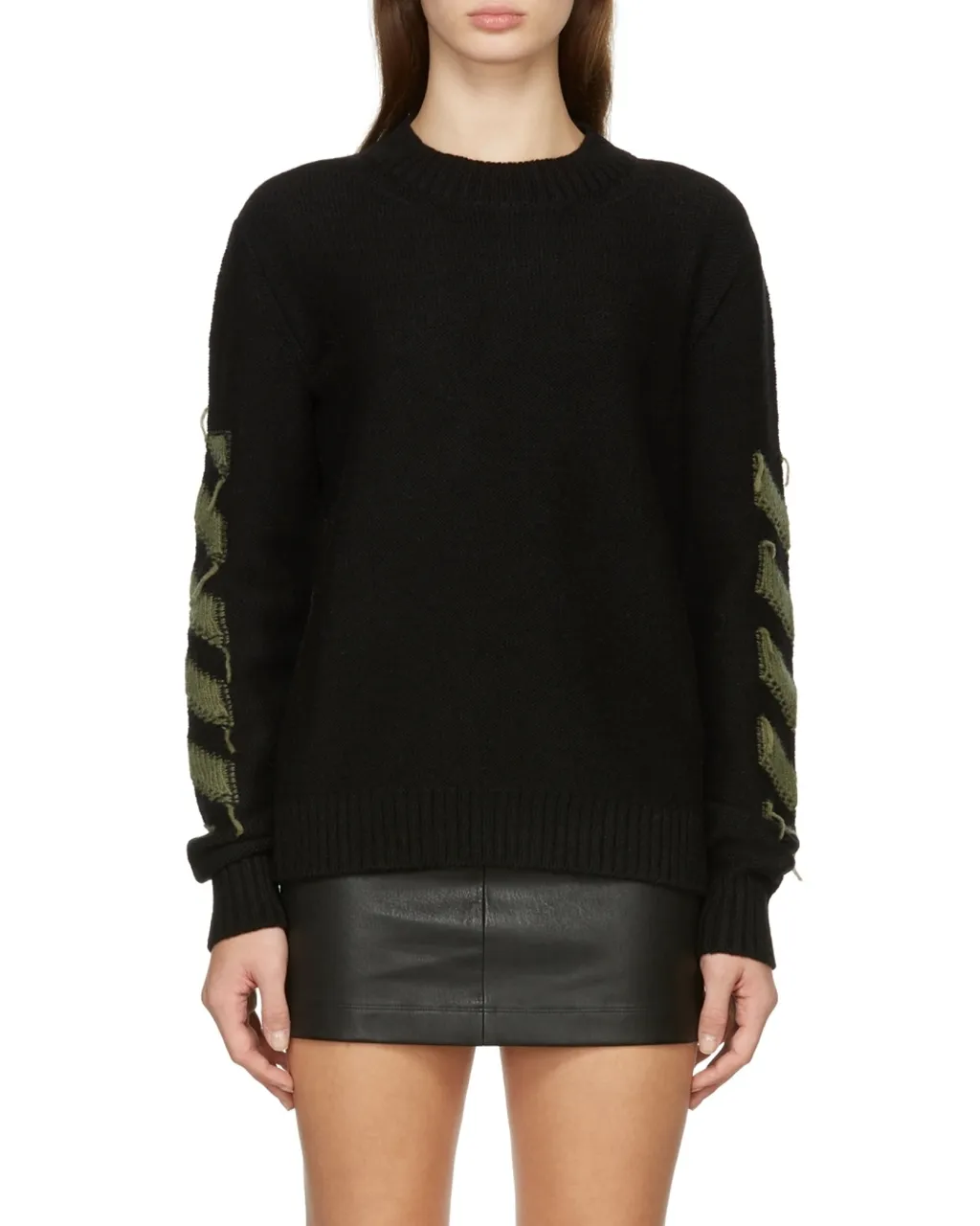 Arrows Motif Knitted Jumper