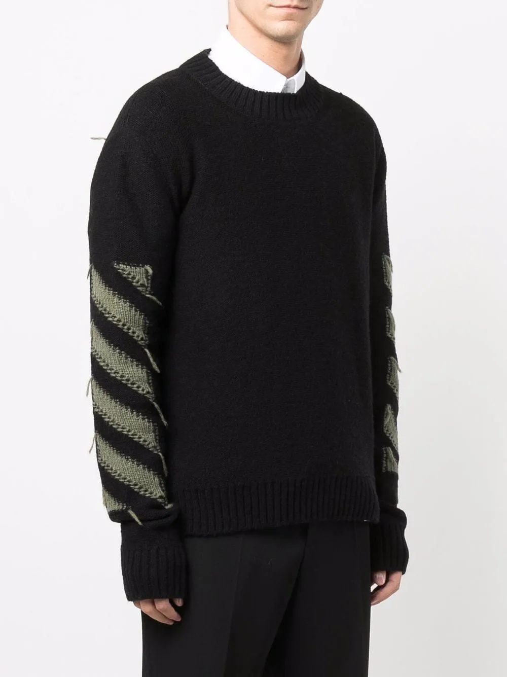 Arrows Motif Knitted Jumper
