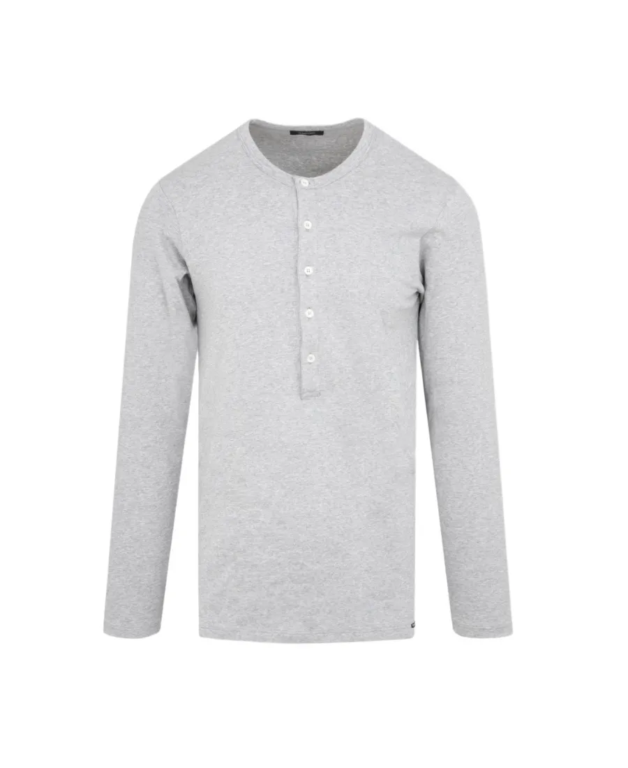 Tom Ford Crewneck Henley Pajama T-Shirt