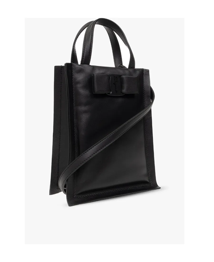 Buckle-Detail Leather Tote Bag