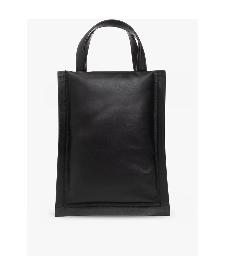 Buckle-Detail Leather Tote Bag