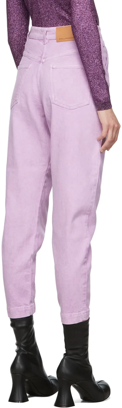 Stella Mccartney Logo Embroidered Straight Leg Jeans