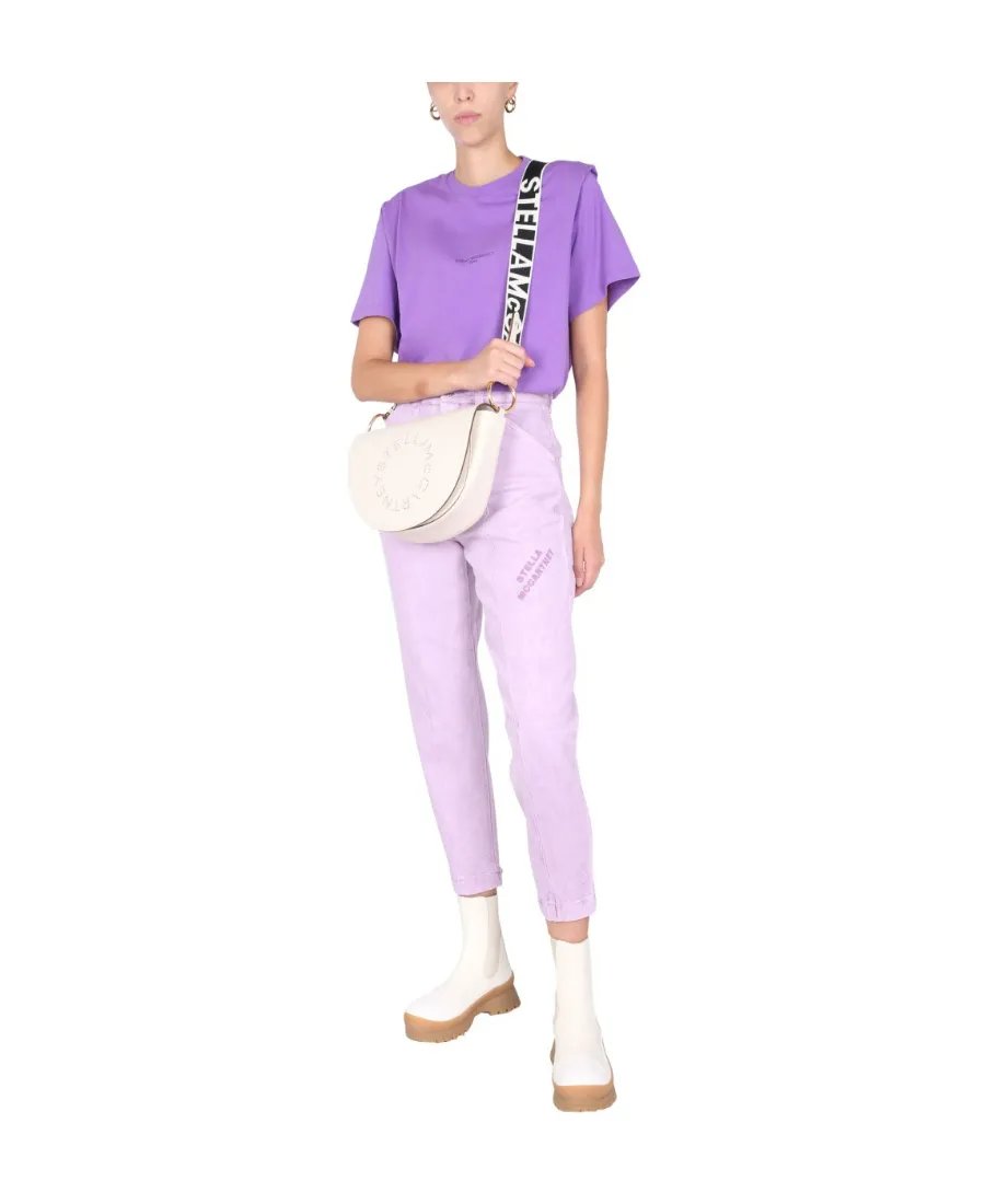 Stella Mccartney Logo Embroidered Straight Leg Jeans