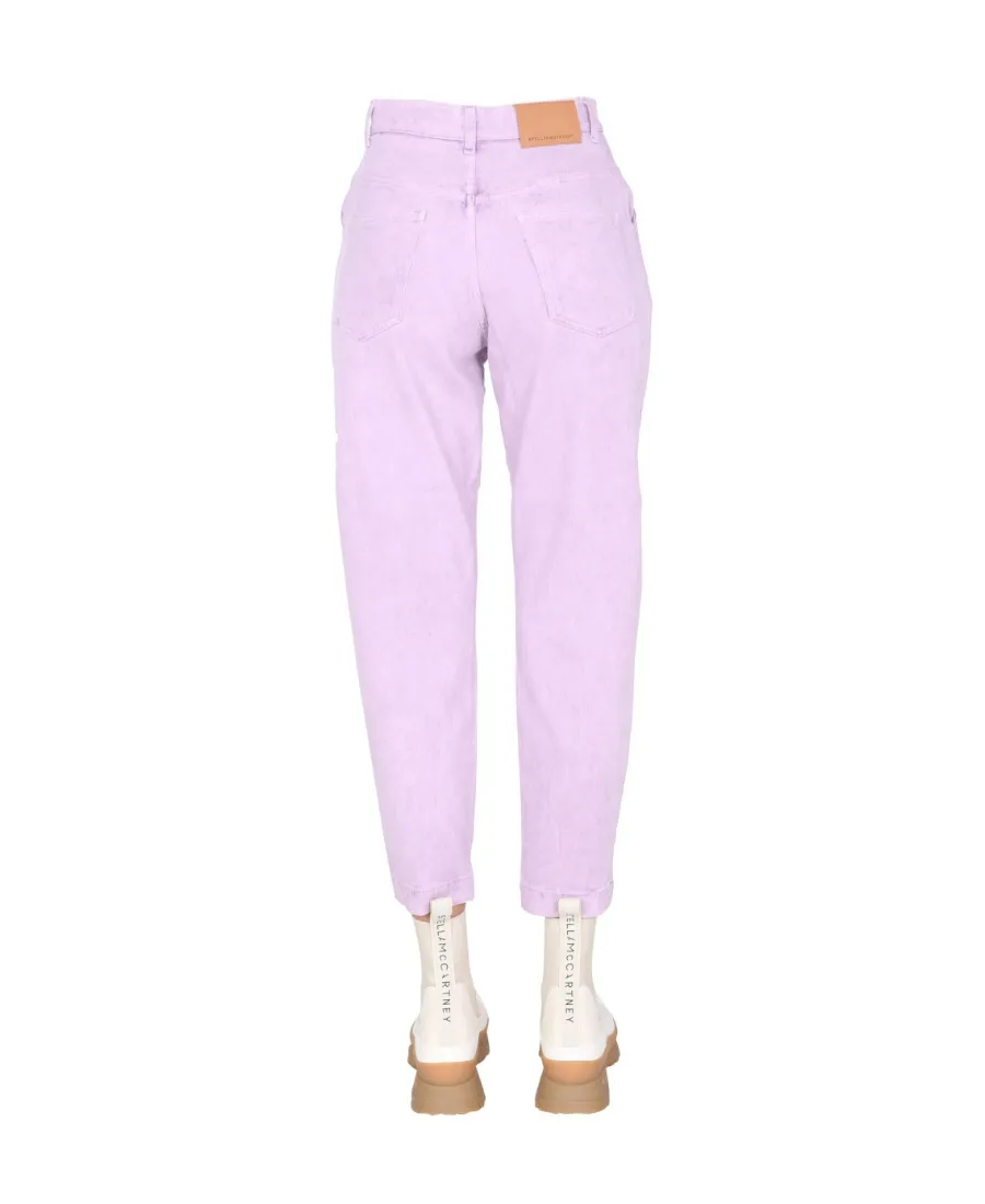 Stella Mccartney Logo Embroidered Straight Leg Jeans
