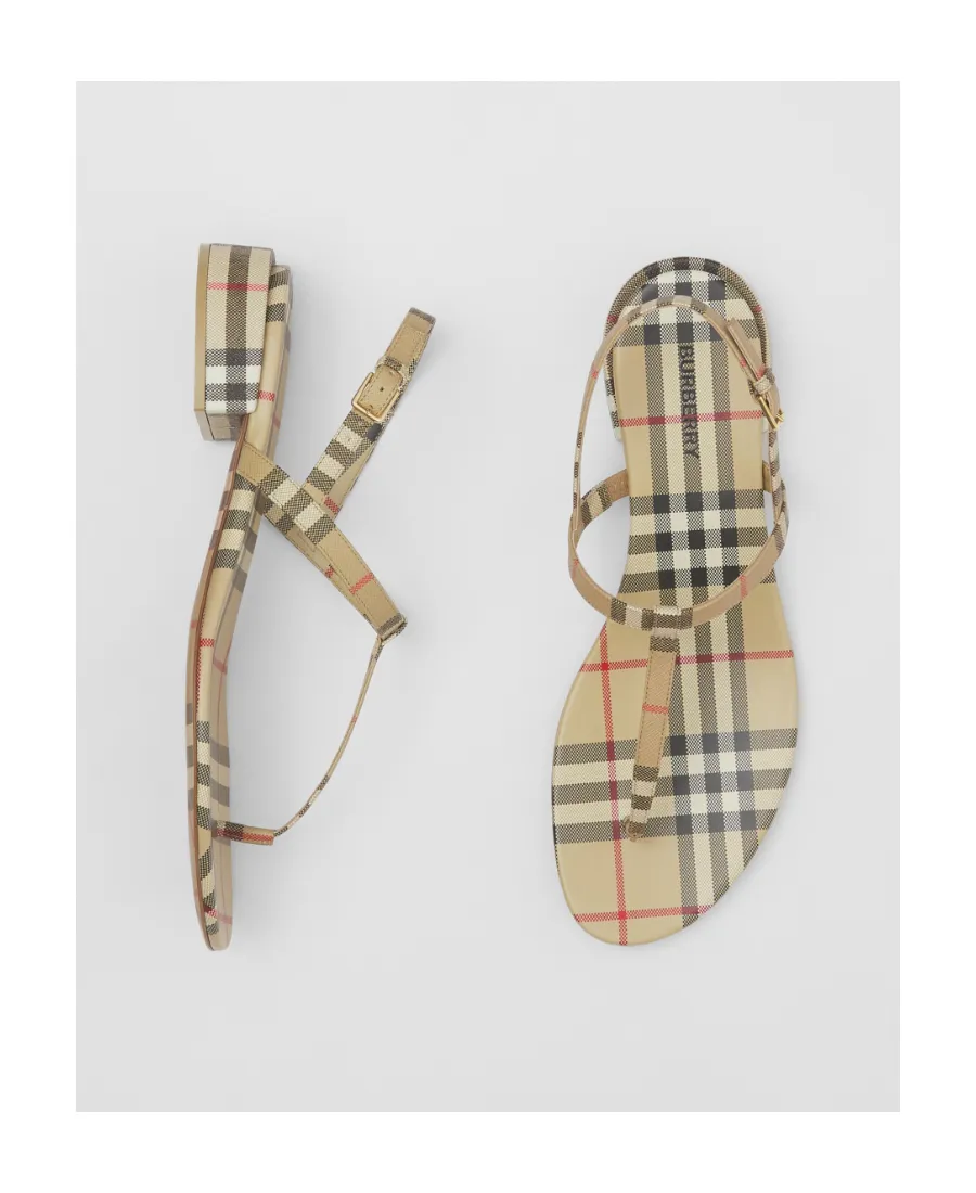 Burberry Vintage Check Flat Sandals