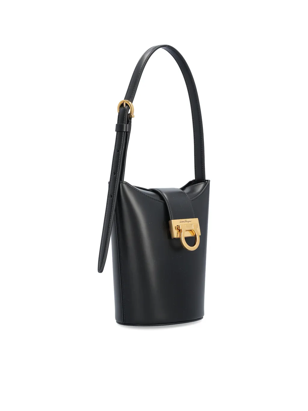 Salvatore Ferragamo Trifolio Logo Plaque Tote Bag