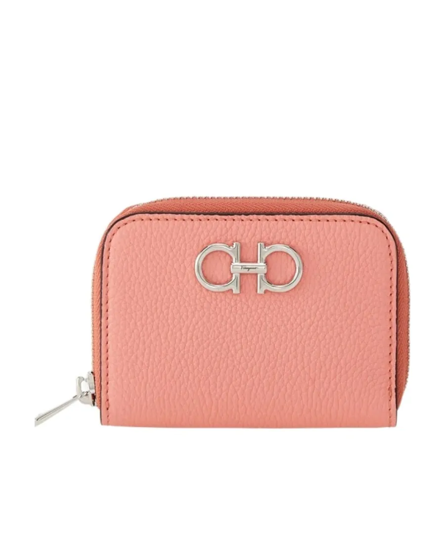 Salvatore Ferragamo Gancini Zipped Card Holder