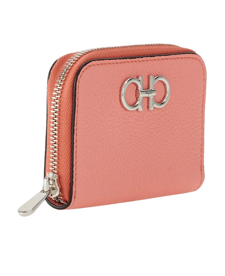 Salvatore Ferragamo Gancini Zipped Card Holder