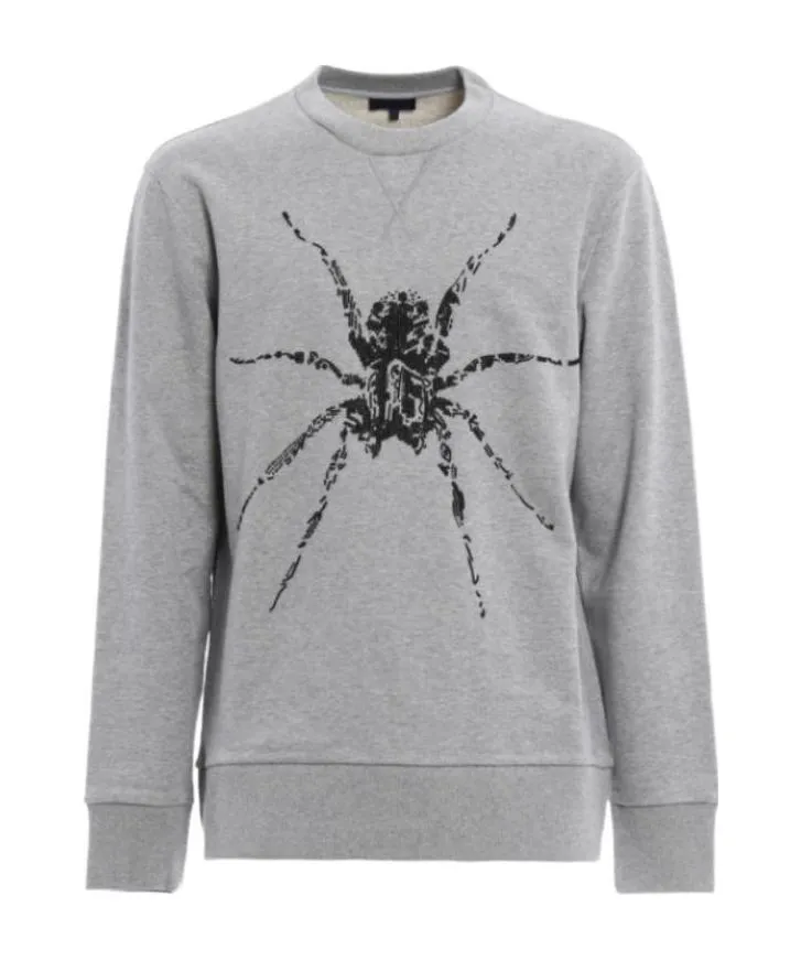 Printed Round-Neck Sweater