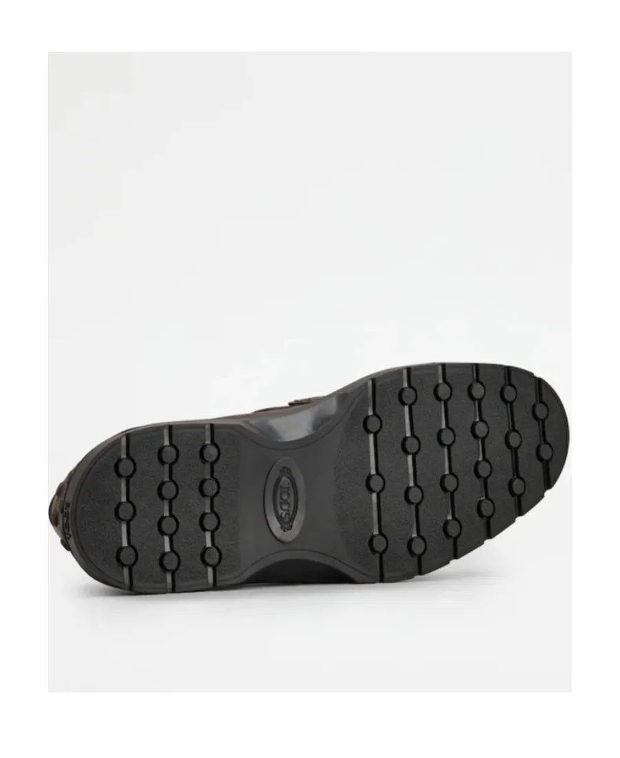 Tod's Logo Embossed Penny Loafers