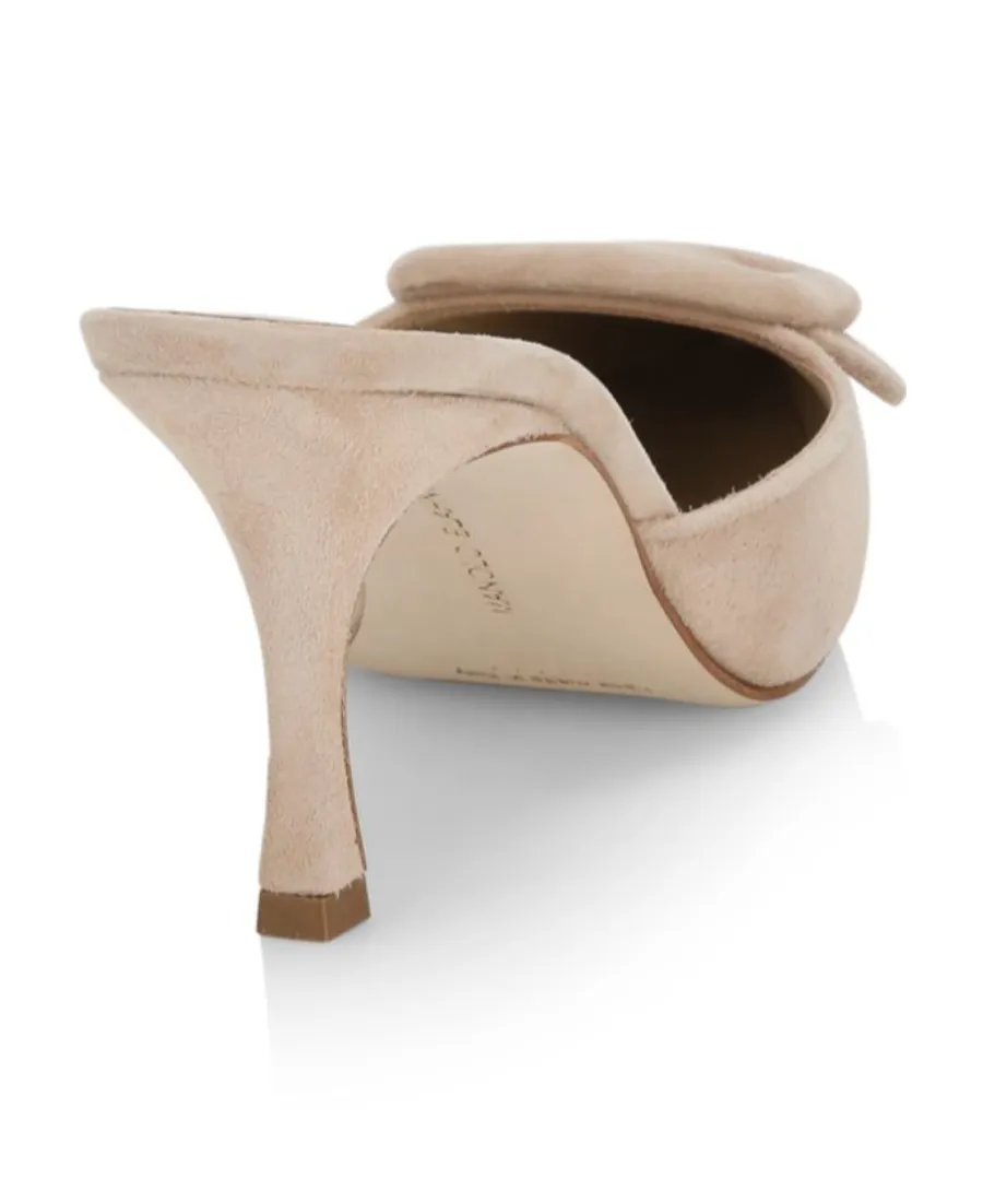 Buckle Detailing Pointed Mules