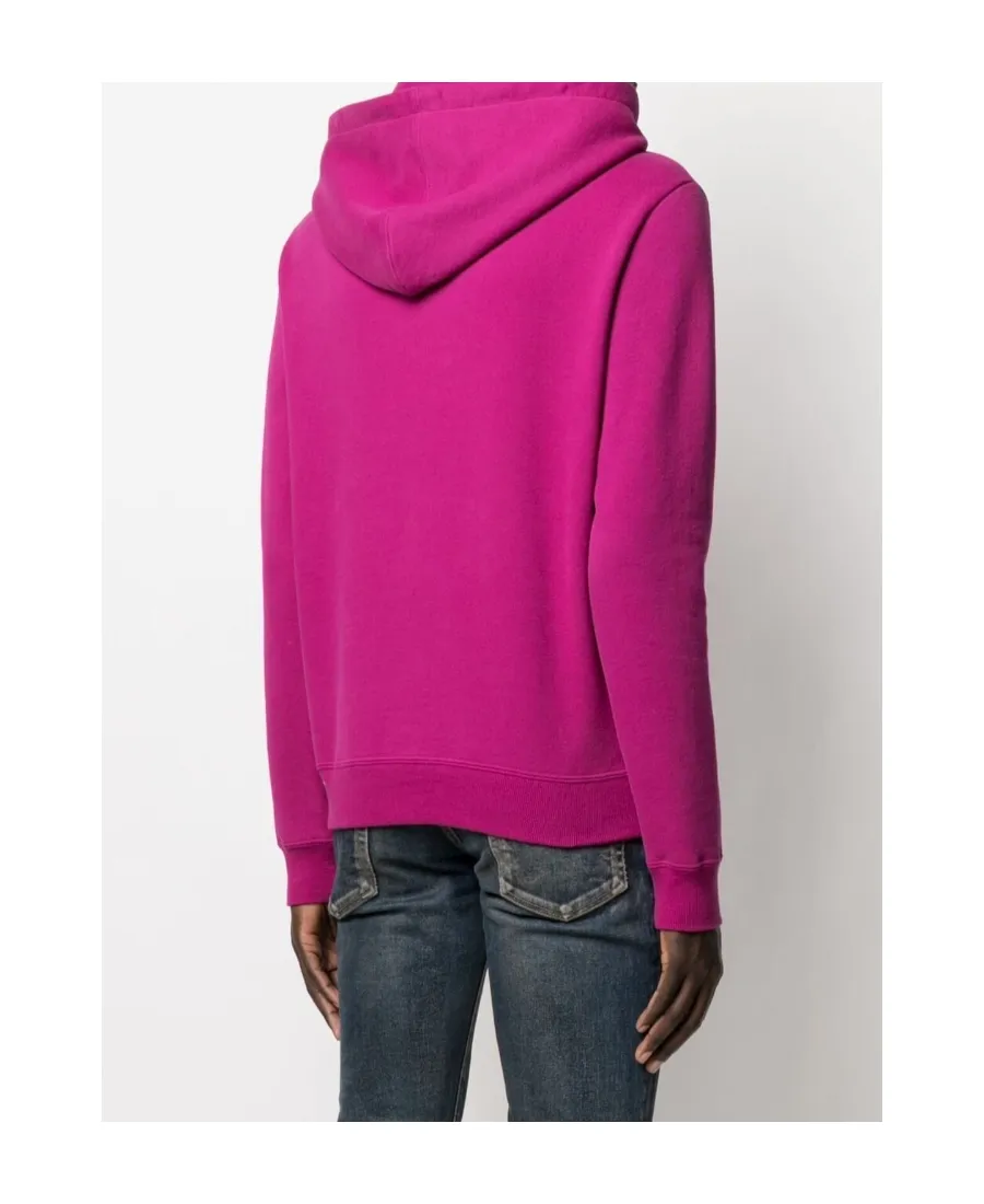 Saint Laurent Logo Printed Drawstring Hoodie