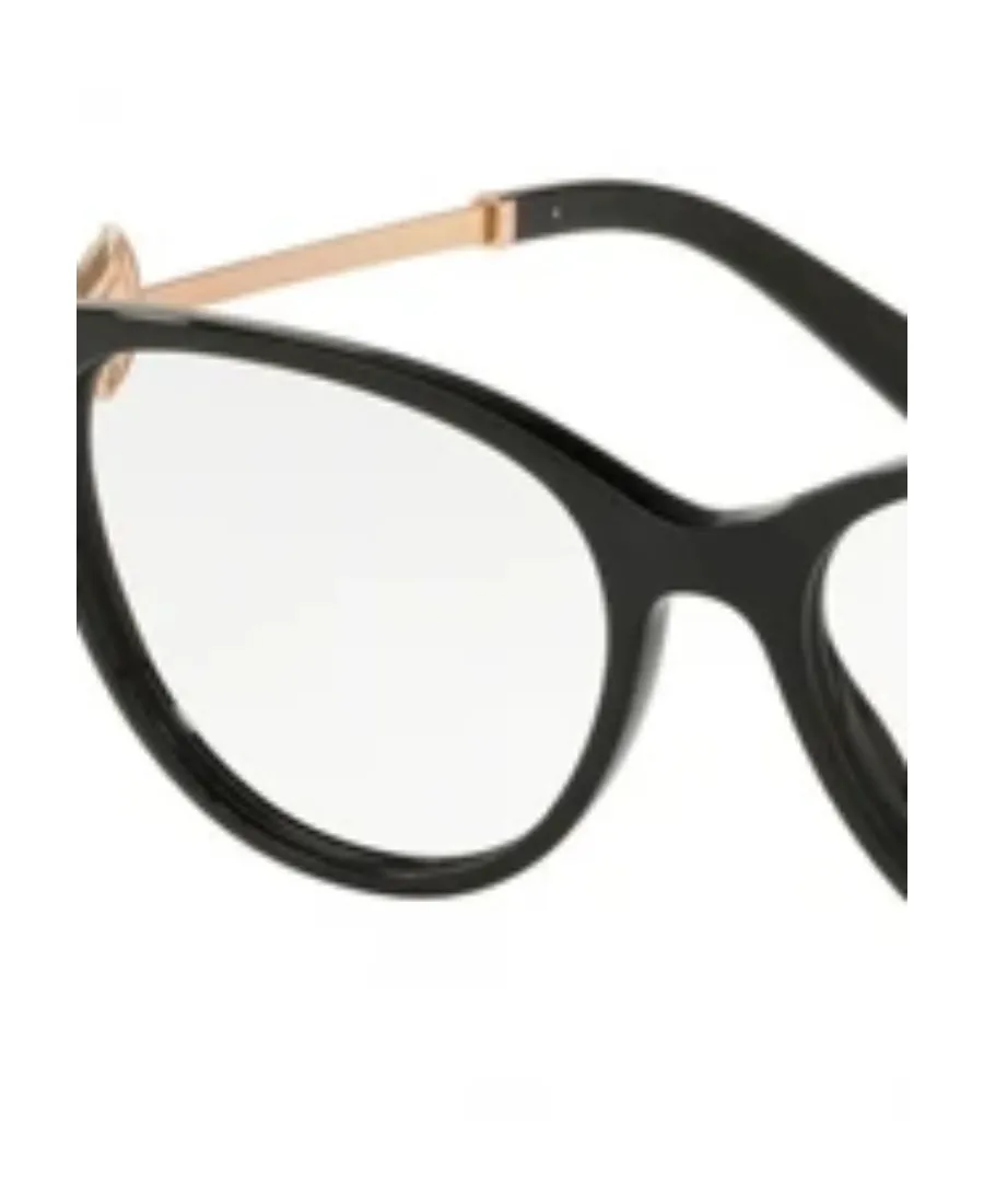 Black Round Frame Flat Mirror