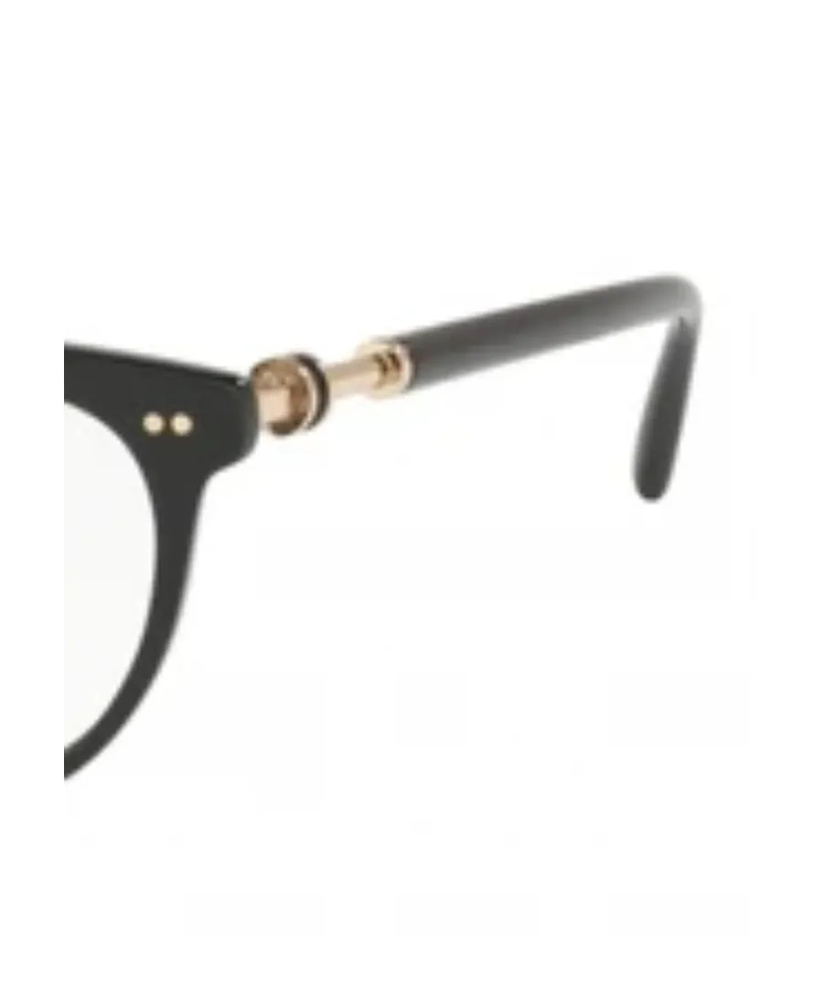 Black Round Frame Flat Mirror