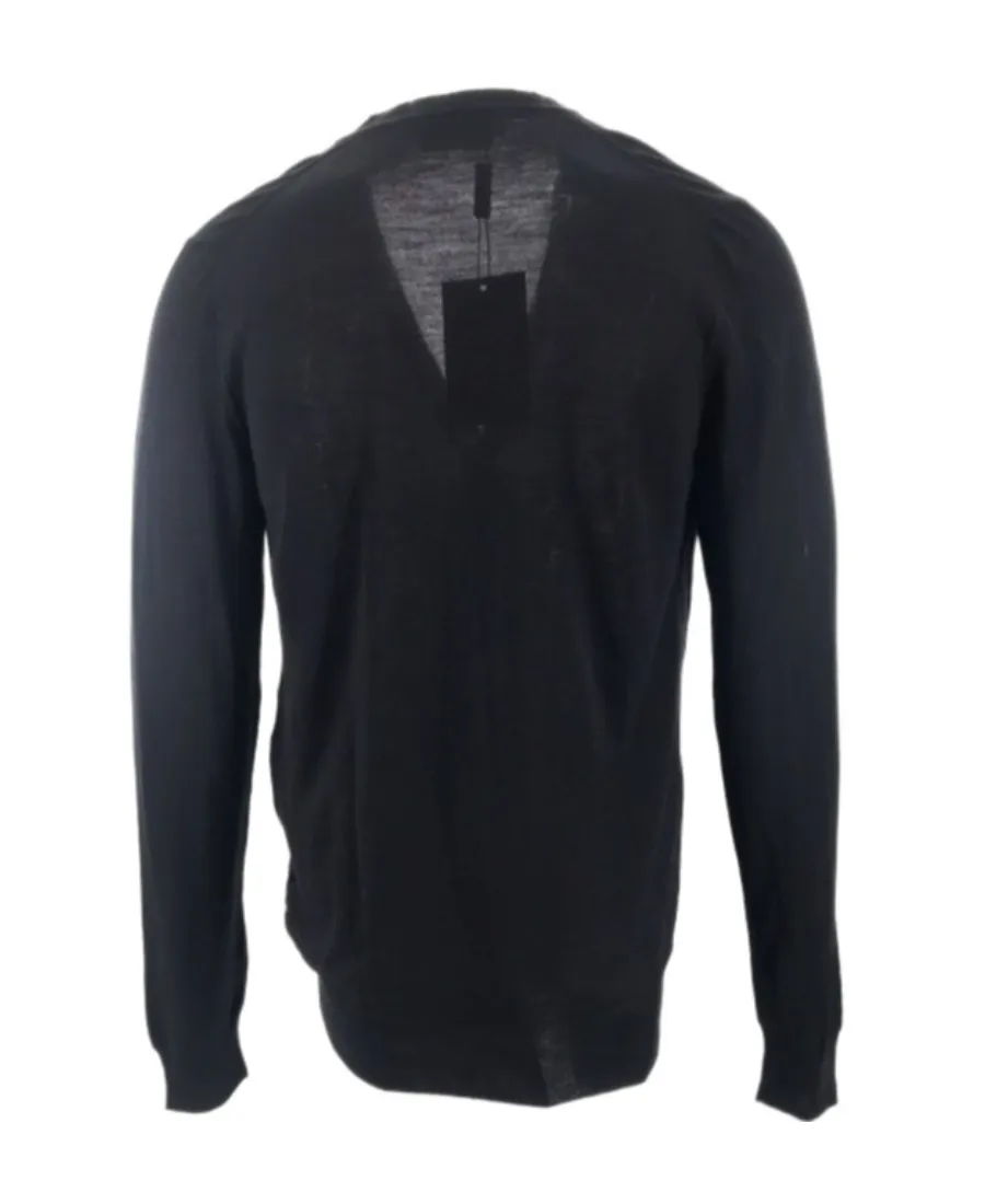 V-Neck Button Sweater