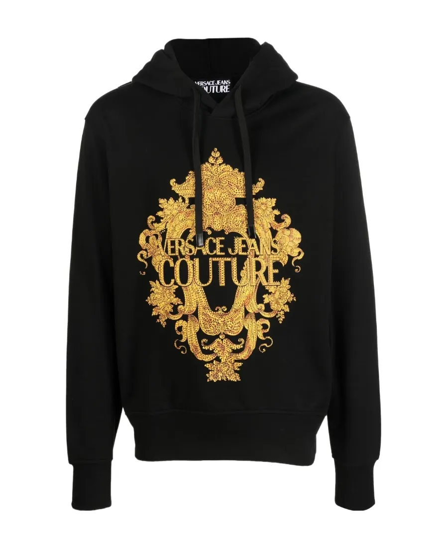 Versace Jeans Couture Logo-Printed Drawstring Hoodie