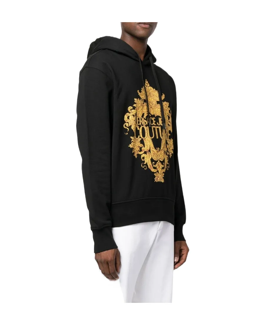 Versace Jeans Couture Logo-Printed Drawstring Hoodie