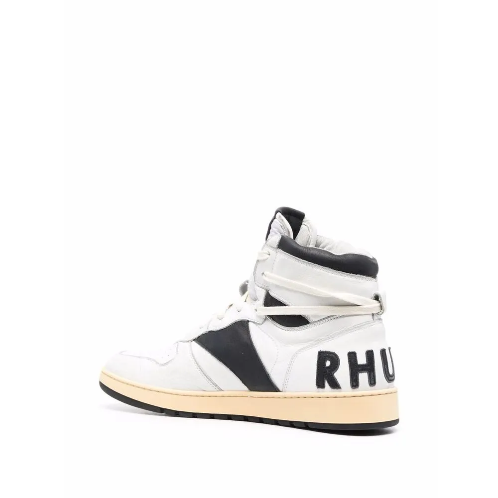 High-Top Logo-Print Trainers