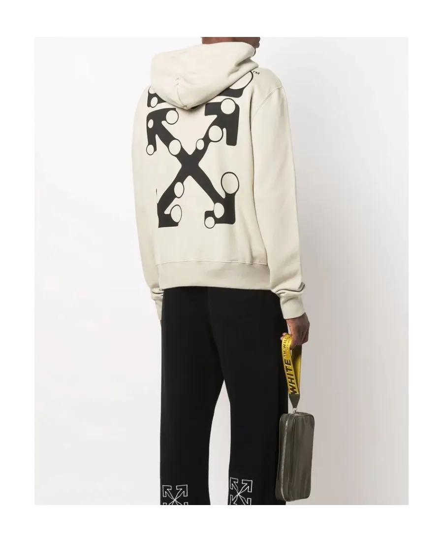 Bubble Arrow-Logo Slim Zip-Front Hoodie