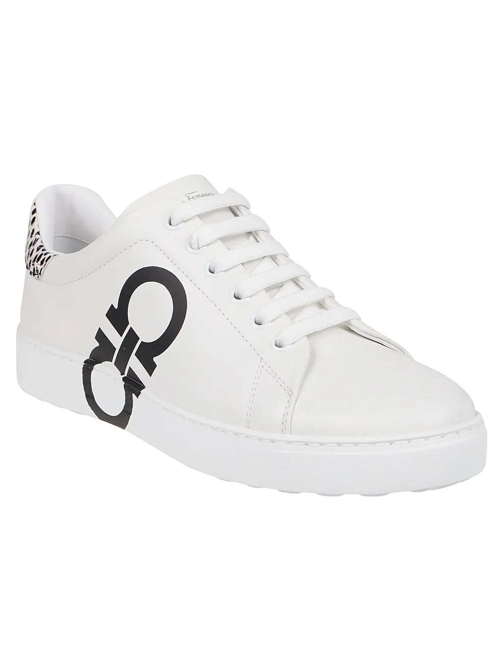 Salvatore Ferragamo Gancini Logo Printed Sneakers