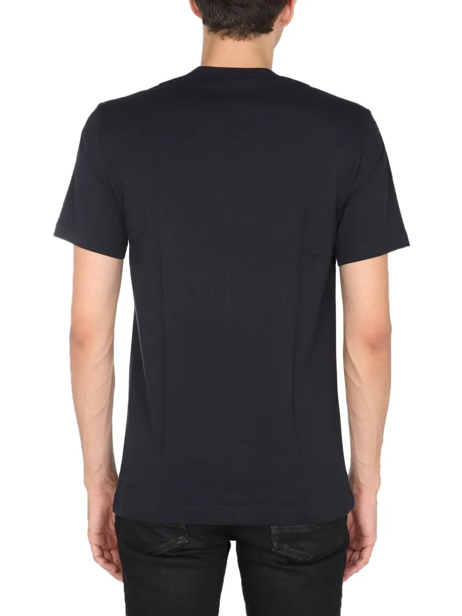 Open-Necked Black Shirt
