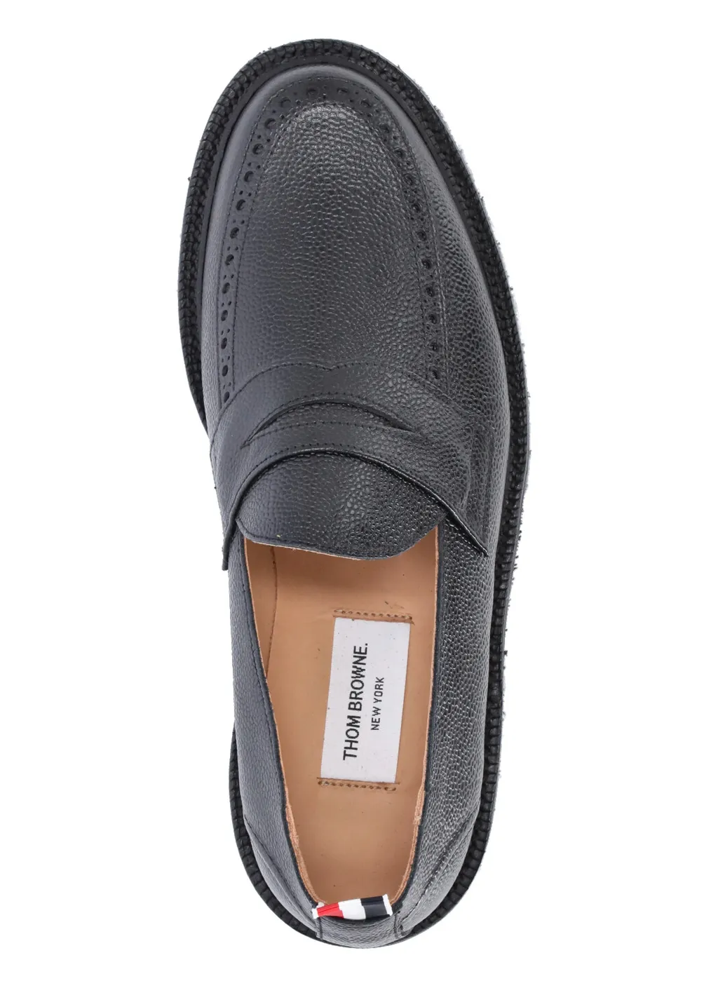 Grosgrain-Loop Round-Toe Loafers