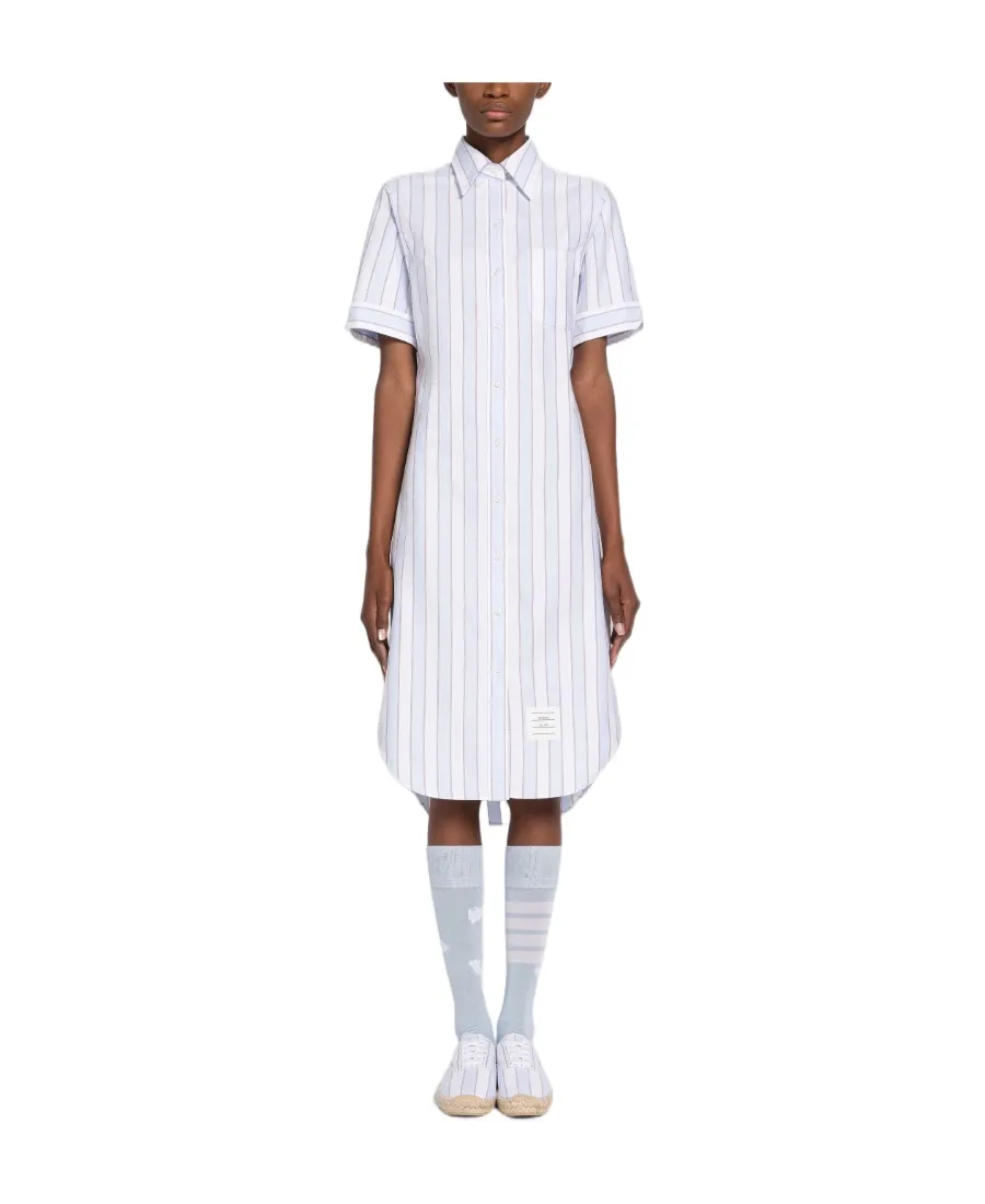 Striped Poplin Shirtdress