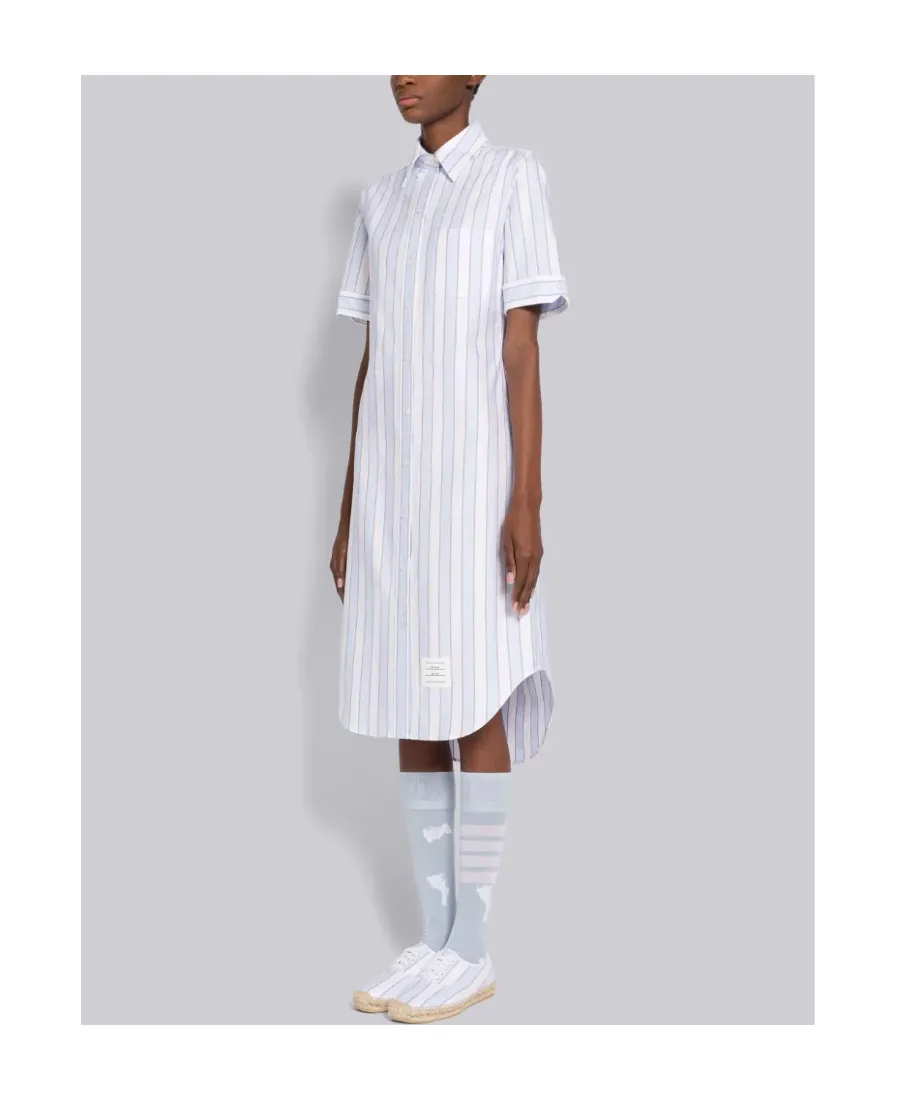 Striped Poplin Shirtdress