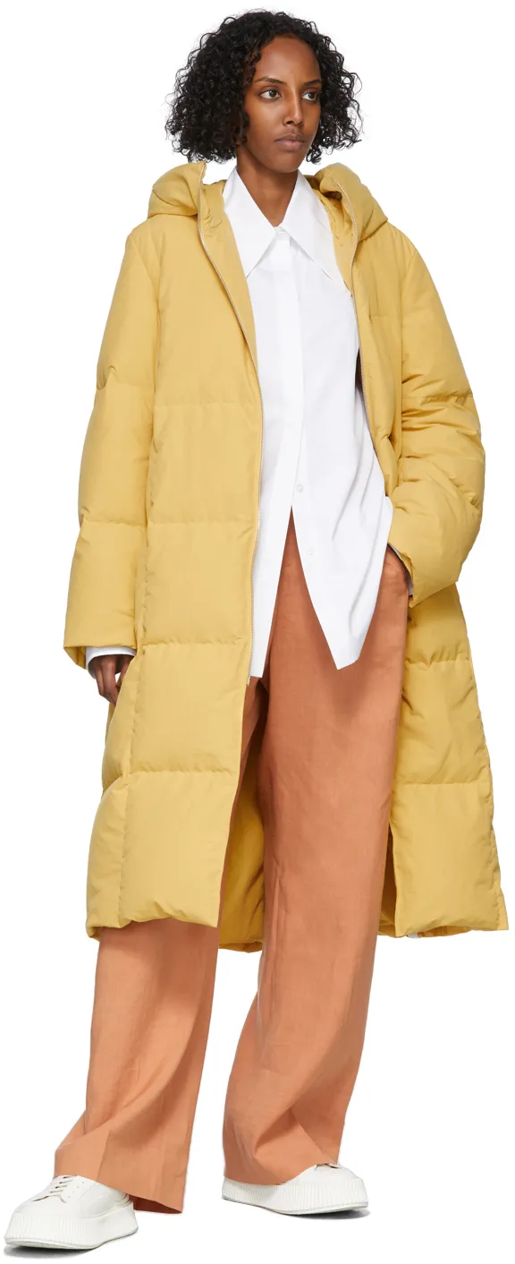 Long Medium-Length Down Jacket