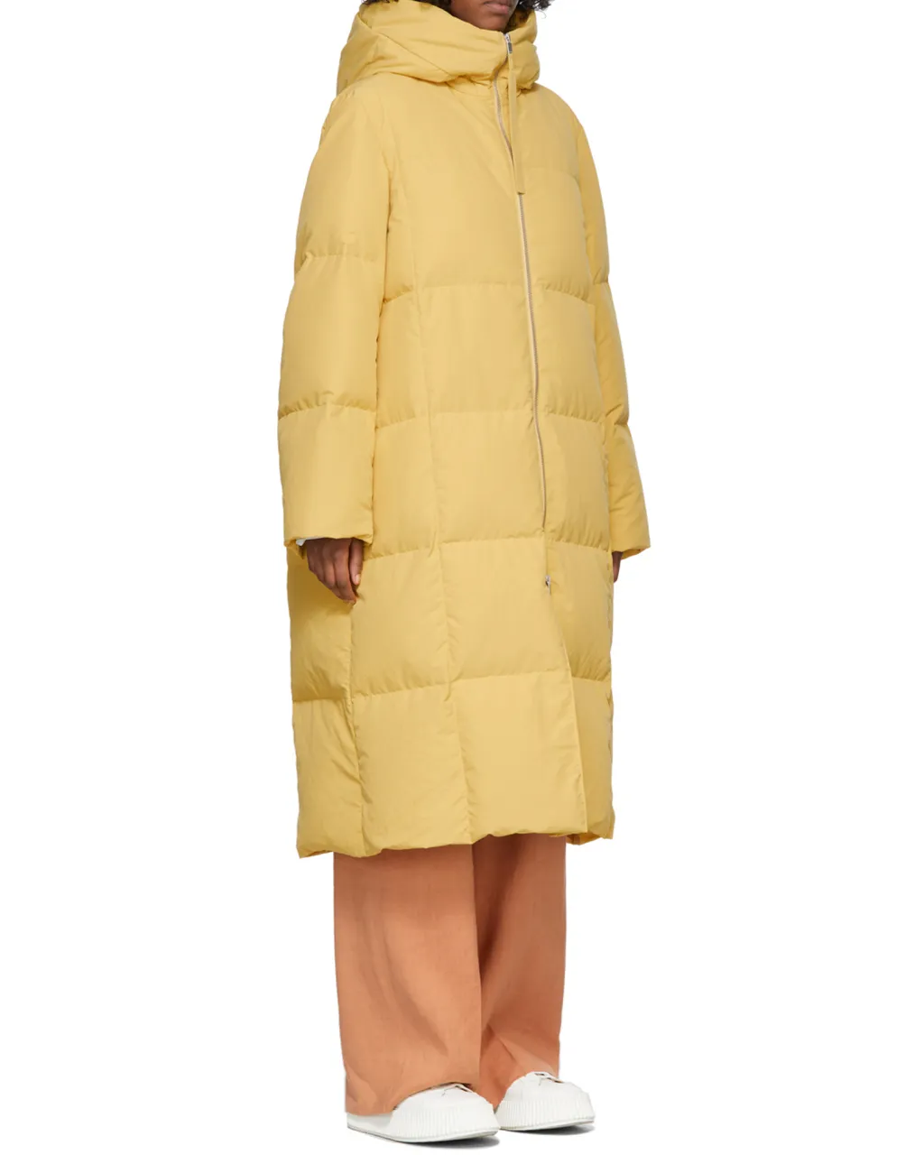 Long Medium-Length Down Jacket