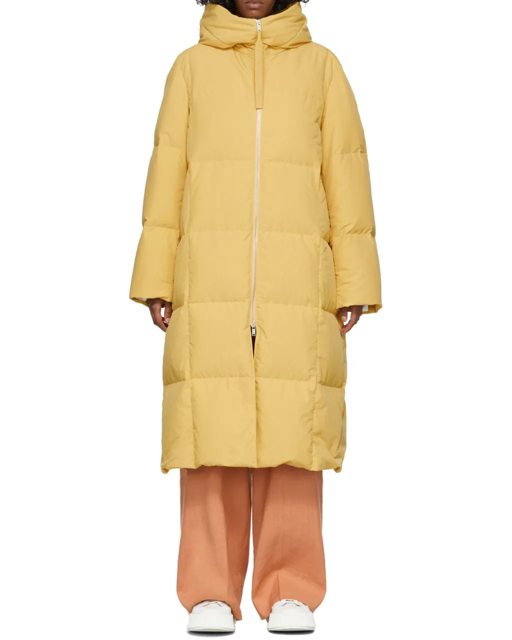 Long Medium-Length Down Jacket