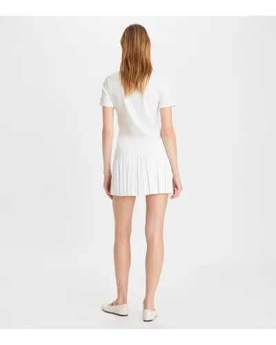Tory Burch Logo Embroidered Crewneck T-Shirt
