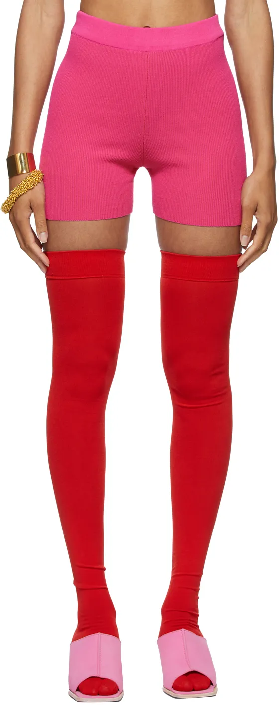 Jacquemus High Waist Knitted Cycling Shorts