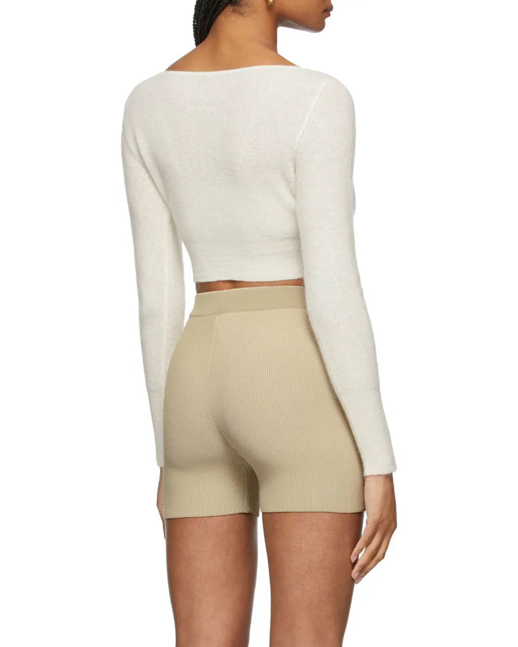 Le Alzou Cropped Cardigan