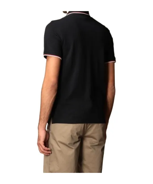 Contrasting-Stripe Polo Shirt