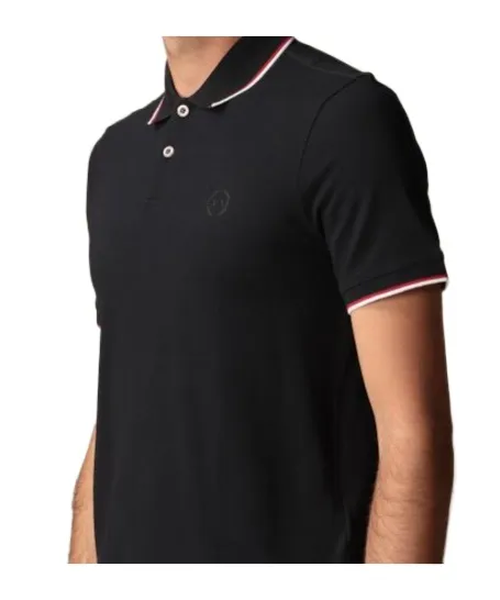 Contrasting-Stripe Polo Shirt