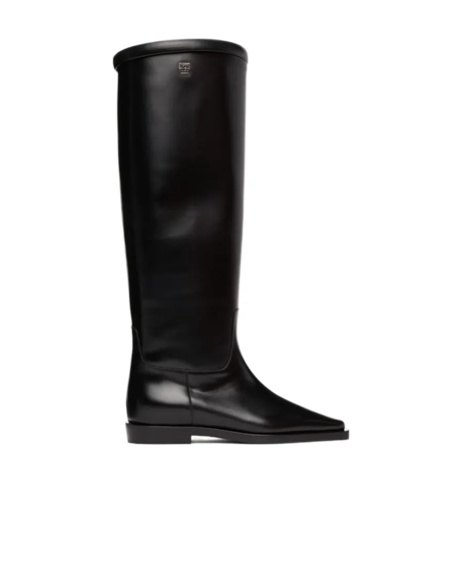 Totme Square-Toe Riding Knee-High Boots